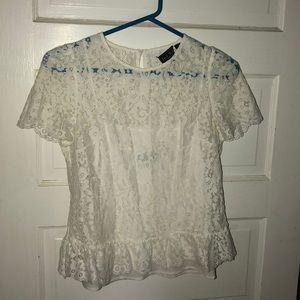 White lace blouse